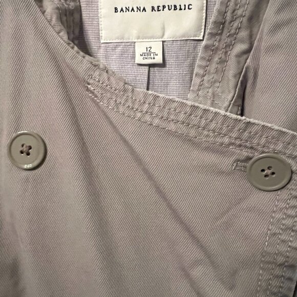 Banana Republic Utility Jacket – Size 12, Classic Double-Breasted Style - Picture 5 of 6